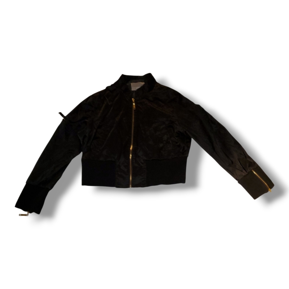 Miss Lili Black Bomber Jacket